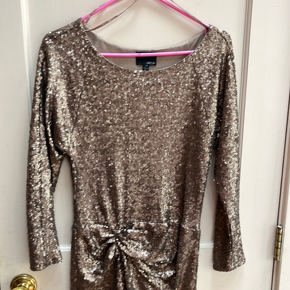 Graylin bronze and gold sequin dress-Medium